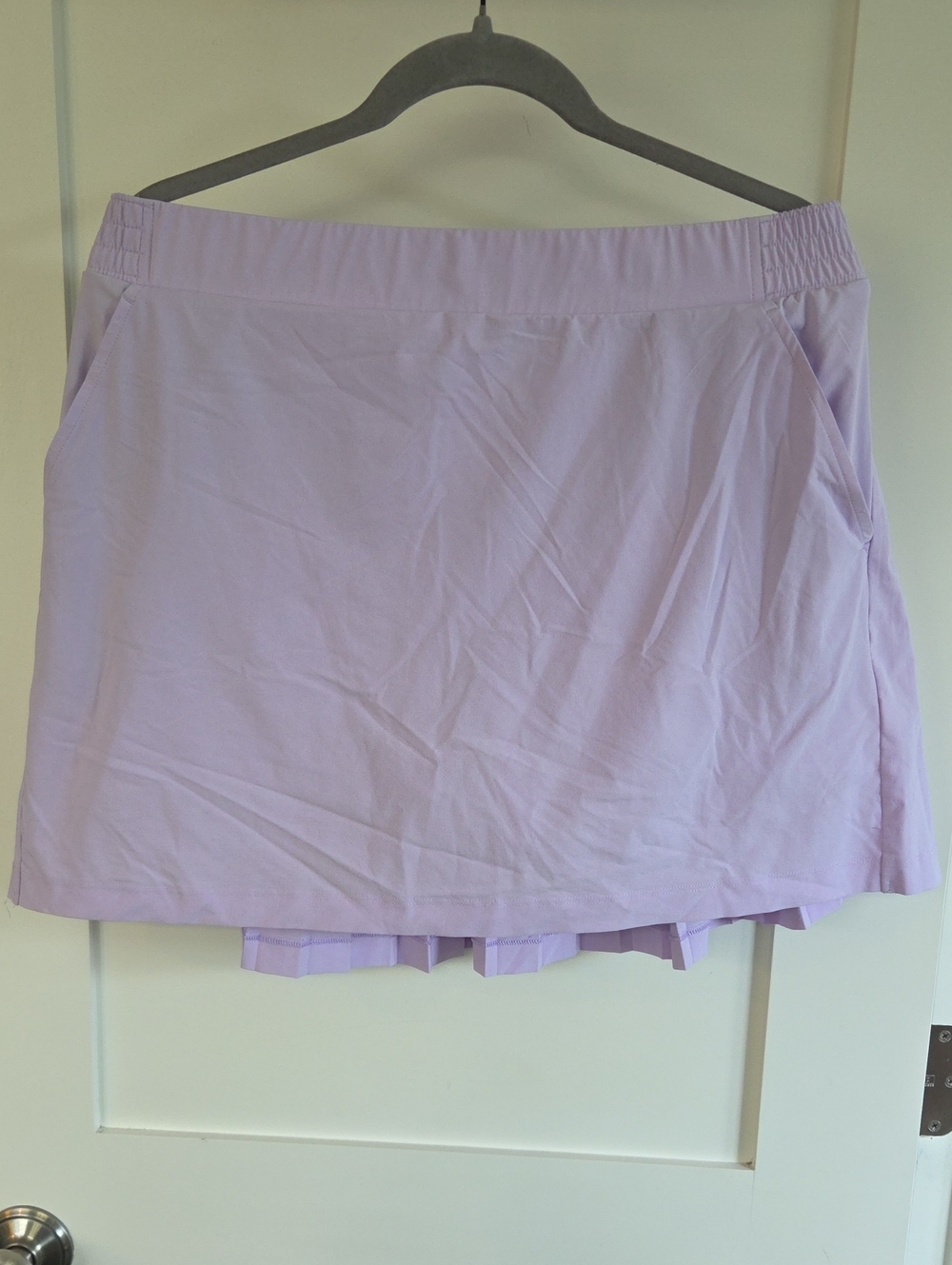 CALIA by Carrie Underwood Lilac Tennis Skort with Hidden Pleats